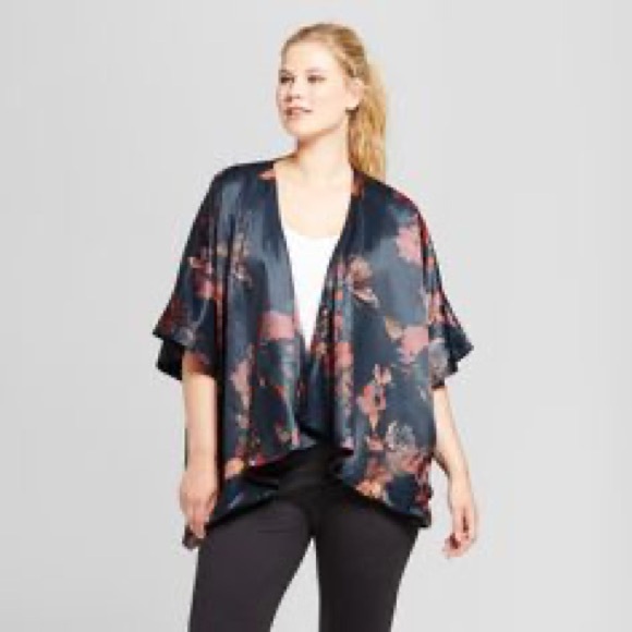 A New Day Vibrant Floral Kimono Jacket - Picture 5 of 7